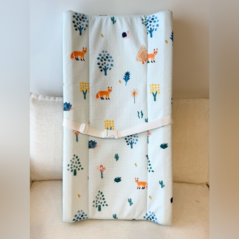 Blissful Diary Baby Changing Pad with Waterproof Lining Rectangular / Blue